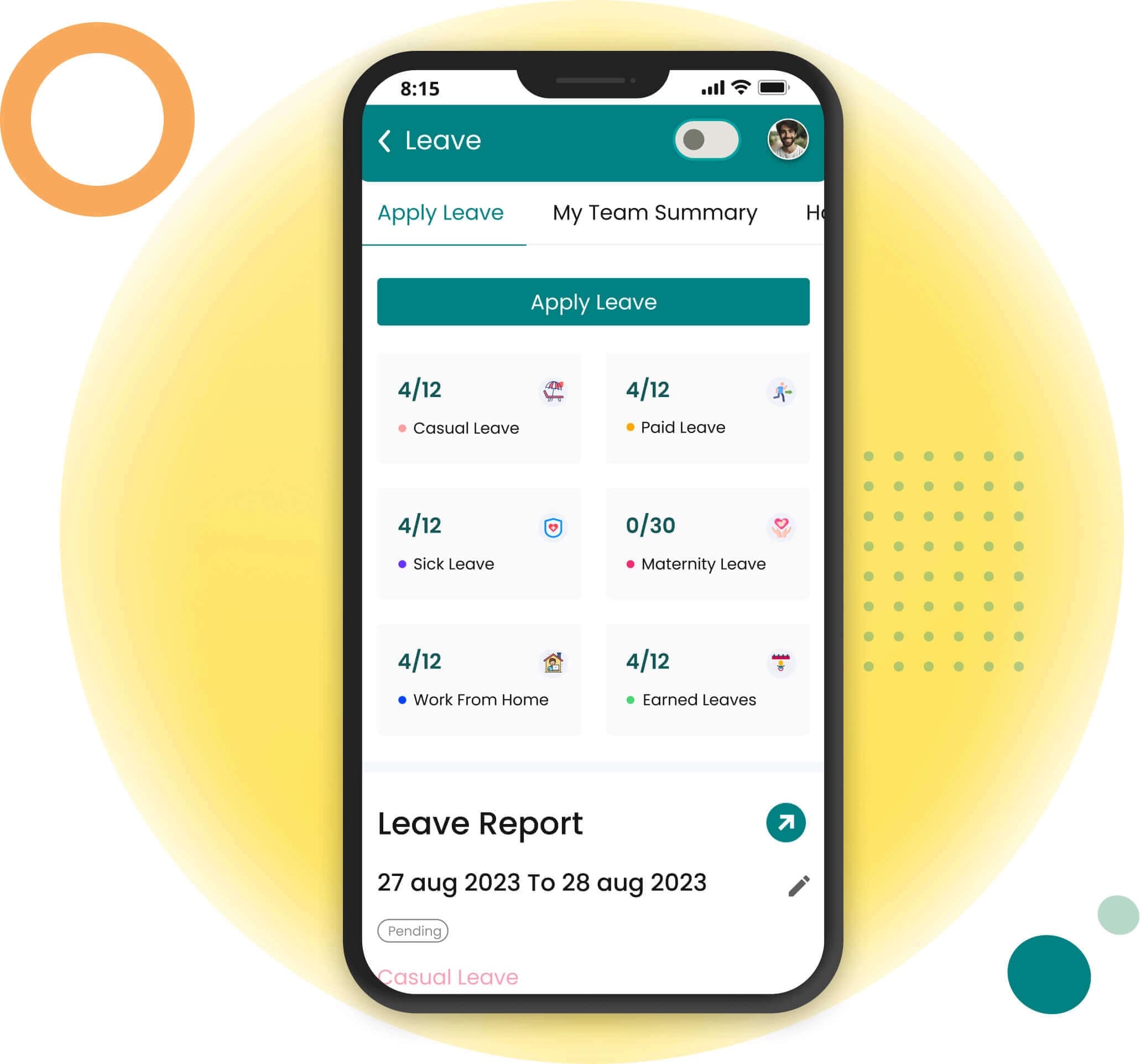 Leave Management Dashboard | Engage HRMS