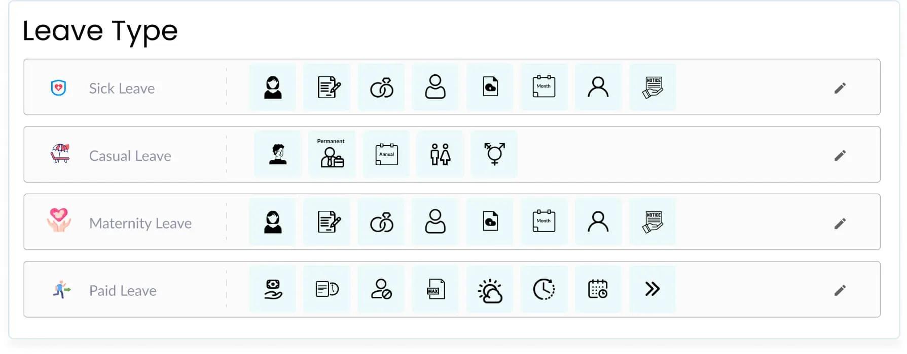 Leave Management screenshot | Engage HRMS